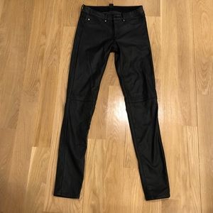 Leather leggings